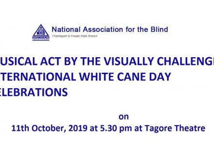 Embedded thumbnail for MUSICAL ACT BY THE VISUALLY CHALLENGED - INTERNATIONAL WHITE CANE DAY CELEBRATIONS - CHANDIGARH