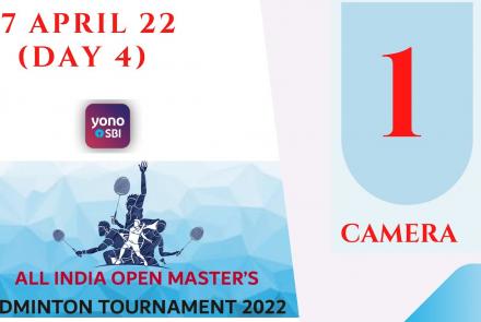 Embedded thumbnail for Camera 1 - ALL INDIA OPEN MASTER’S BADMINTON TOURNAMENT 2022
